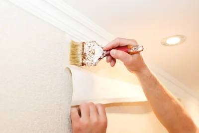 Pose de papier peint à Récourt-le-Creux — revêtements muraux et toiles de verre
